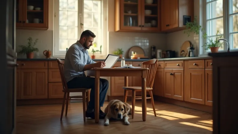 Proprietario di cane consulta documenti assicurazione responsabilità civile